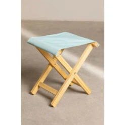 Taburete Plegable En Madera Dalma Colors SKLUM Azul Isla Paraíso -Mano Mano Ventas 28042098 3