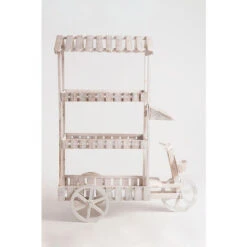 Carritos Candy Bar - Carrito Candy Bar Cake Blanco Envejecido -Mano Mano Ventas 28361483 4