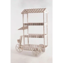 Carritos Candy Bar - Carrito Candy Bar Cake Blanco Envejecido -Mano Mano Ventas 28361483 5