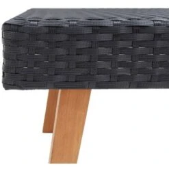 Mesa De Centro De Jardín Ratán Sintético Negro VidaXL -Mano Mano Ventas 28406689 3