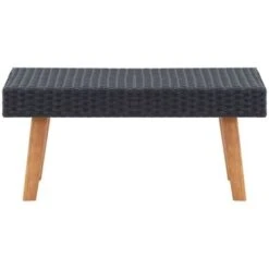 Mesa De Centro De Jardín Ratán Sintético Negro VidaXL -Mano Mano Ventas 28406689 4