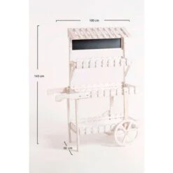 Carritos Candy Bar - Carrito Candy Bar Kiwi Blanco Envejecido -Mano Mano Ventas 28419821 3