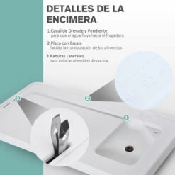 OUTSUNNY Mesa Plegable De Picnic Con Fregadero Y Grifo Para Camping 114,5x59x94,5cm 9 OUTSUNNY Mesa Plegable De Picnic Con Fregadero Y Grifo Para Camping 114,5x59x94,5cm -Mano Mano Ventas 28827054 5