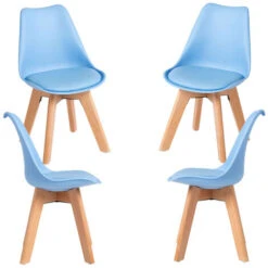 Hoteles - Pack 4 Sillas Synk Kid (Infantil) - Azul Claro