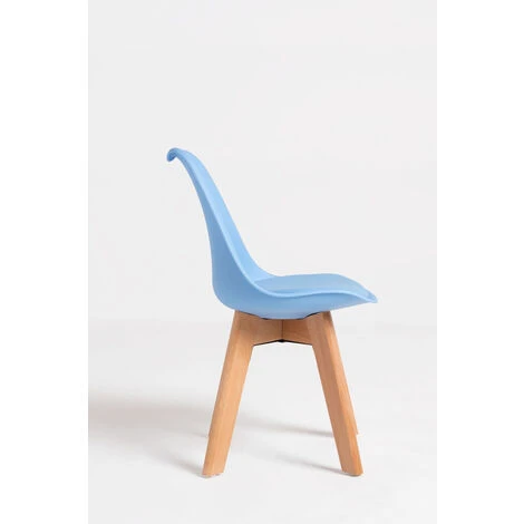 Hoteles - Pack 4 Sillas Synk Kid (Infantil) - Azul Claro 2 Hoteles - Pack 4 Sillas Synk Kid (Infantil) - Azul Claro - Imagen 2