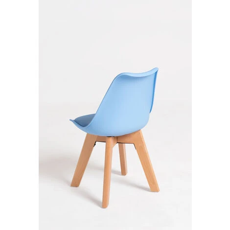 Hoteles - Pack 4 Sillas Synk Kid (Infantil) - Azul Claro 3 Hoteles - Pack 4 Sillas Synk Kid (Infantil) - Azul Claro - Imagen 3