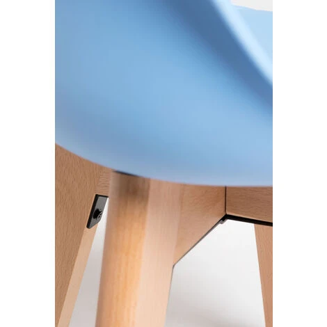 Hoteles - Pack 4 Sillas Synk Kid (Infantil) - Azul Claro 4 Hoteles - Pack 4 Sillas Synk Kid (Infantil) - Azul Claro - Imagen 4