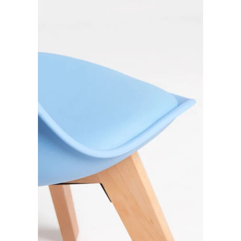 Hoteles - Pack 4 Sillas Synk Kid (Infantil) - Azul Claro 5 Hoteles - Pack 4 Sillas Synk Kid (Infantil) - Azul Claro - Imagen 5