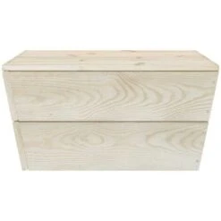 Mesa De Jardín De Madera De Abeto Impregnada 60x60x30 Cm VidaXL -Mano Mano Ventas 28965179 4