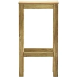 Taburetes De Jardín 2 Unidades Madera De Pino Impregnada VidaXL -Mano Mano Ventas 29070209 4