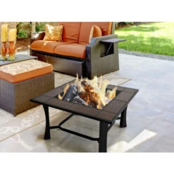 Brasero Exterior Rectangular En Cerámica Y Mármol Con Parrilla -Mano Mano Ventas 29210291 3