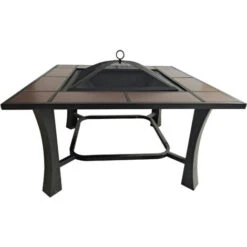 Brasero Exterior Rectangular En Cerámica Y Mármol Con Parrilla -Mano Mano Ventas 29210291 5