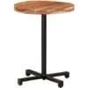 Mesa De Bistró Redonda Madera Maciza De Mango Ø60x75 Cm VidaXL