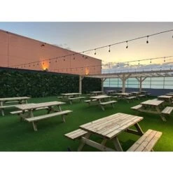 Mesa Picnic De Madera Tratada Autoclave 45mm 180x170x70 Cm -Mano Mano Ventas 29351288 3