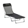 OUTSUNNY Tumbona Plegable Y Reclinable Con Reposacabezas Y Respaldo Ajustable Negro