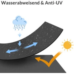 Casaria Columpio De Jardín Hollywood 140x112x150cm Toldo Ajustable Parasol Silla Hamaca Balancín Para 2 Personas Banco Exterior Carga Hasta 200kg Antracita -Mano Mano Ventas 30115448 4