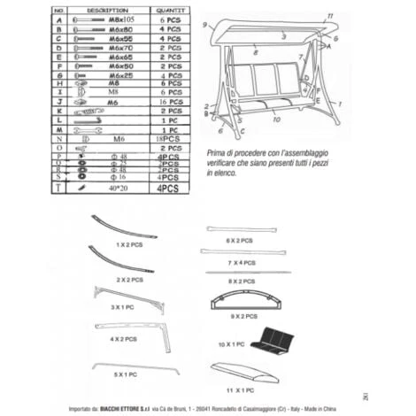 Balancín De 3 Plazas Gris Con Capota Gris 2 Balancín De 3 Plazas Gris Con Capota Gris - Imagen 2