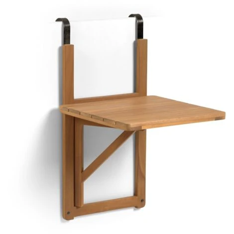 Kave Home - Mesa Plegable De Balcón Amarilis Madera Maciza Acacia 40 X 42 Cm FSC 100% 1 Kave Home - Mesa Plegable De Balcón Amarilis Madera Maciza Acacia 40 X 42 Cm FSC 100%