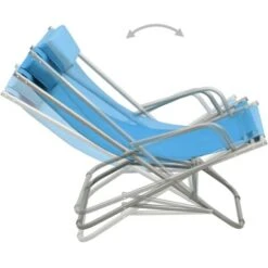 Sillas Mecedoras 2 Unidades Acero Azul VidaXL -Mano Mano Ventas 30441372 5