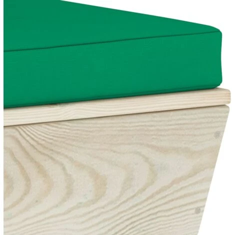 Otomana De Palets De Jardín Con Cojín Madera Abeto Impregnada VidaXL 5 Otomana De Palets De Jardín Con Cojín Madera Abeto Impregnada VidaXL - Imagen 5