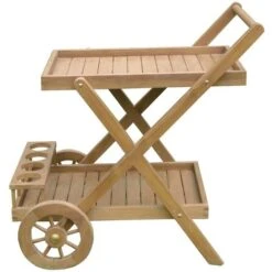 Mesa Auxiliar De Teca Maciza MAREA