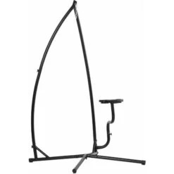 OUTSUNNY Soporte Para Silla Colgante 190 Cm Sostén Para Columpio Con Mesita Carga 120 Kg