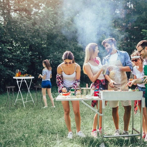 Relaxdays Taburete De Bar BASTIAN Plegable, Set De 2, Resistente Intemperie, 80 Cm, Silla De Bar, Plástico, Barra, Negro 3 Relaxdays Taburete De Bar BASTIAN Plegable, Set De 2, Resistente Intemperie, 80 Cm, Silla De Bar, Plástico, Barra, Negro - Imagen 3