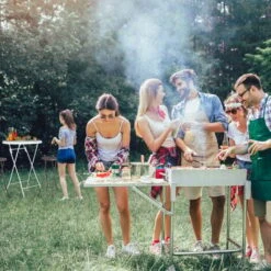 Relaxdays Taburete Bar BASTIAN Plegable, Set De 2, Resistente Intemperie, 80 Cm, Silla De Bar, Plástico, Barra, Marrón -Mano Mano Ventas 31791517 3