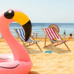 Relaxdays Pack 2 Tumbonas Plegables Jardín Y Playa Con Reposacabezas, Bambú, Azul, 79 - 66 X 55 X 90 Cm -Mano Mano Ventas 31795307 2