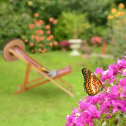 Relaxdays Pack 2 Tumbonas Plegables Jardín Y Playa Con Reposacabezas, Bambú, Azul, 79 - 66 X 55 X 90 Cm -Mano Mano Ventas 31795307 5