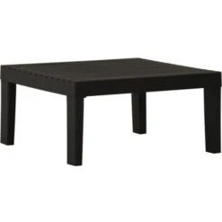 Mesita De Jardín De Plástico Gris VidaXL