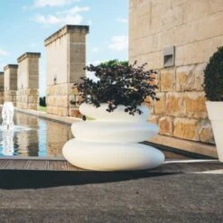 Jardinera Complemento De Decoración Jardín De Resina 75x62 Mod. Eden Pot Marròn -Mano Mano Ventas 32146949 3