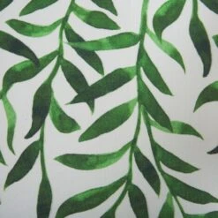 Conjunto De 2 Telas De Poliéster Blanco Verde Para Tumbona De Jardín Patrón De Hojas Moderno Exterior Anzio / Avellino -Mano Mano Ventas 32382240 5