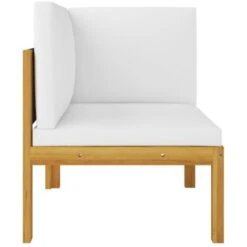 Banco De Jardín De 2 Plazas Madera Maciza De Acacia Con Cojines VidaXL -Mano Mano Ventas 32537535 4