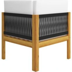 Banco De Jardín De 2 Plazas Madera Maciza De Acacia Con Cojines VidaXL -Mano Mano Ventas 32537535 5