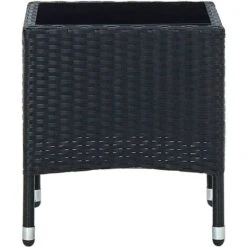 Mesa De Jardín Ratán Sintético Negro 40x40x45 Cm VidaXL 8 Mesa De Jardín Ratán Sintético Negro 40x40x45 Cm VidaXL -Mano Mano Ventas 32538042 4