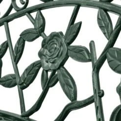 Banco De Jardín De Aluminio Fundido Verde 100 Cm VidaXL -Mano Mano Ventas 3302760 4