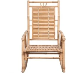 Silla Mecedora Con Cojín Bambú VidaXL -Mano Mano Ventas 33352032 4