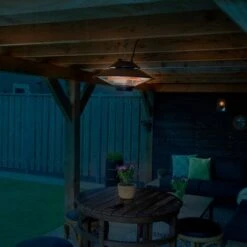 VONROC Calefactor Albano - Calefactor De Terraza Colgante 1500W - Negro - Elemento De Carbono - Con Mando A Distancia -Mano Mano Ventas 33535303 5