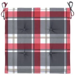 Cojines De Silla De Jardín 2 Uds Tela A Cuadros Rojo 40x40x3 Cm VidaXL 9 Cojines De Silla De Jardín 2 Uds Tela A Cuadros Rojo 40x40x3 Cm VidaXL -Mano Mano Ventas 33584806 5