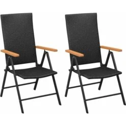 Juego De Comedor Para Jardín 3 Piezas Negro Y Marrón VidaXL -Mano Mano Ventas 33646676 4