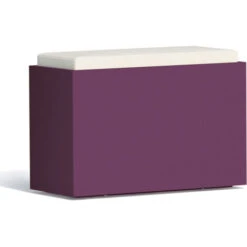 Banqueta Rectangular De Resina Mod. Roomy 80x35 Cm Violeta -Mano Mano Ventas 33775168 3