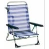 SILLA CAMA PLAYA ALUMINIO RAYAS FIBRELINE