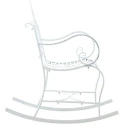 Mecedora De Metal Ansan Blanco -Mano Mano Ventas 33920505 3