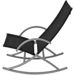 Sillas Mecedoras De Jardín 2 Unidades Acero Y Textilene Negro VidaXL -Mano Mano Ventas 3426685 5