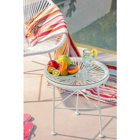 Mesa New Acapulco White SKLUM Blanco 2 Mesa New Acapulco White SKLUM Blanco - Imagen 2