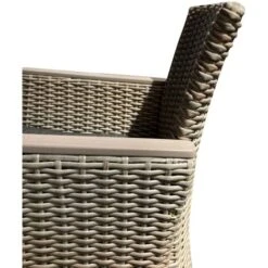 Sillón De Ratán Sintético Y Acero Chillvert Turin 65x68,5x93,5 Cm Con Cojín Antracita -Mano Mano Ventas 34853409 3