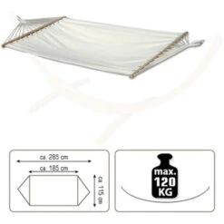 Hamaca Doble Con Soporte 200x120 Cm Estructura Metálica Para Exteriores Marco -Mano Mano Ventas 35538953 5