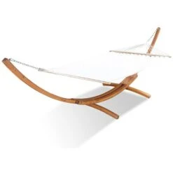 Hamaca Con Soporte De Madera Crudo De 3,15m LAGOA