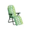 Tumbona De Jard�n Alco Relax 5 Posiciones Acero Verde Topos 1110x62x26cm